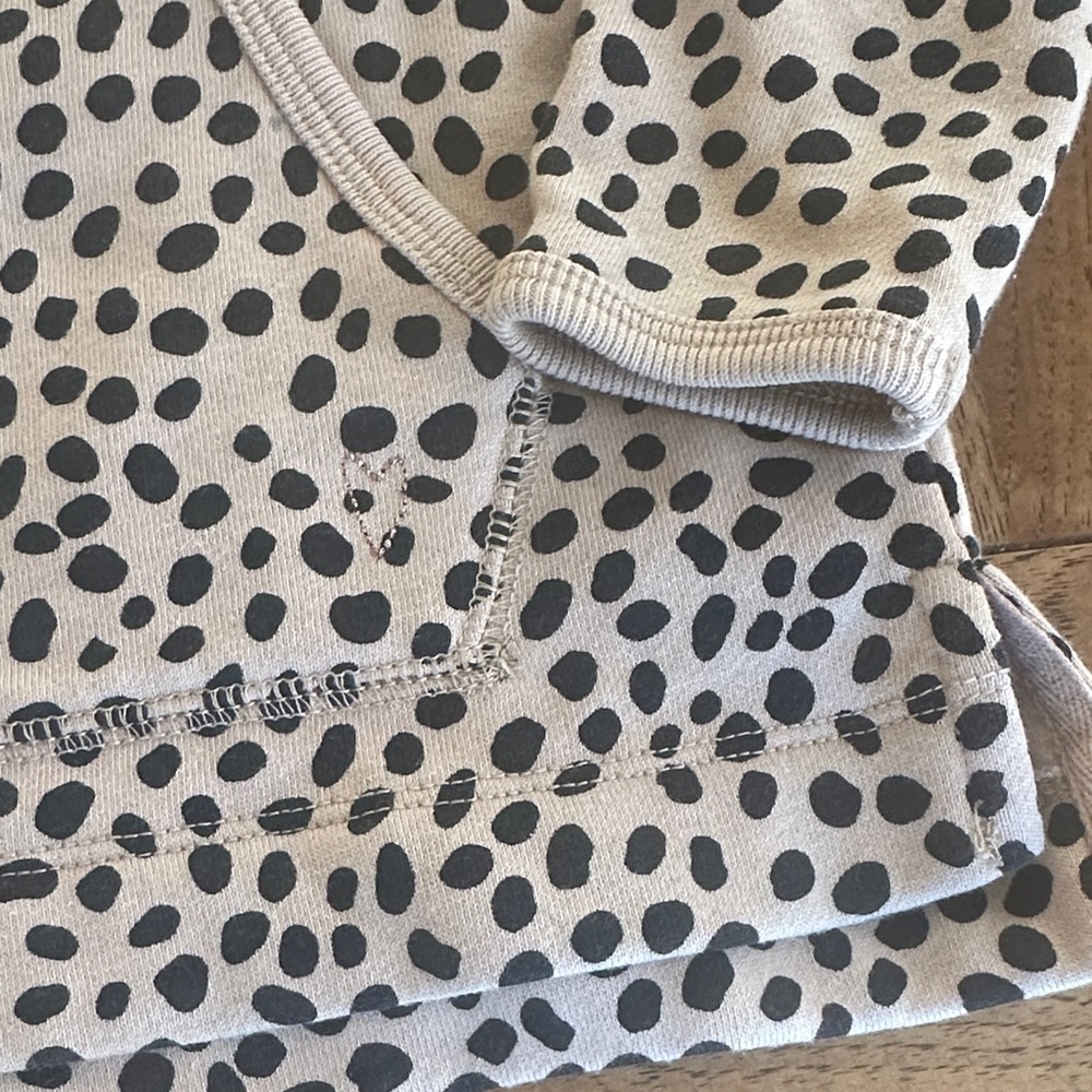 Girls XS (4-5) Crewcuts by J.Crew Polka Dot Turtleneck Sweater fleece lined - Picture 3 of 6